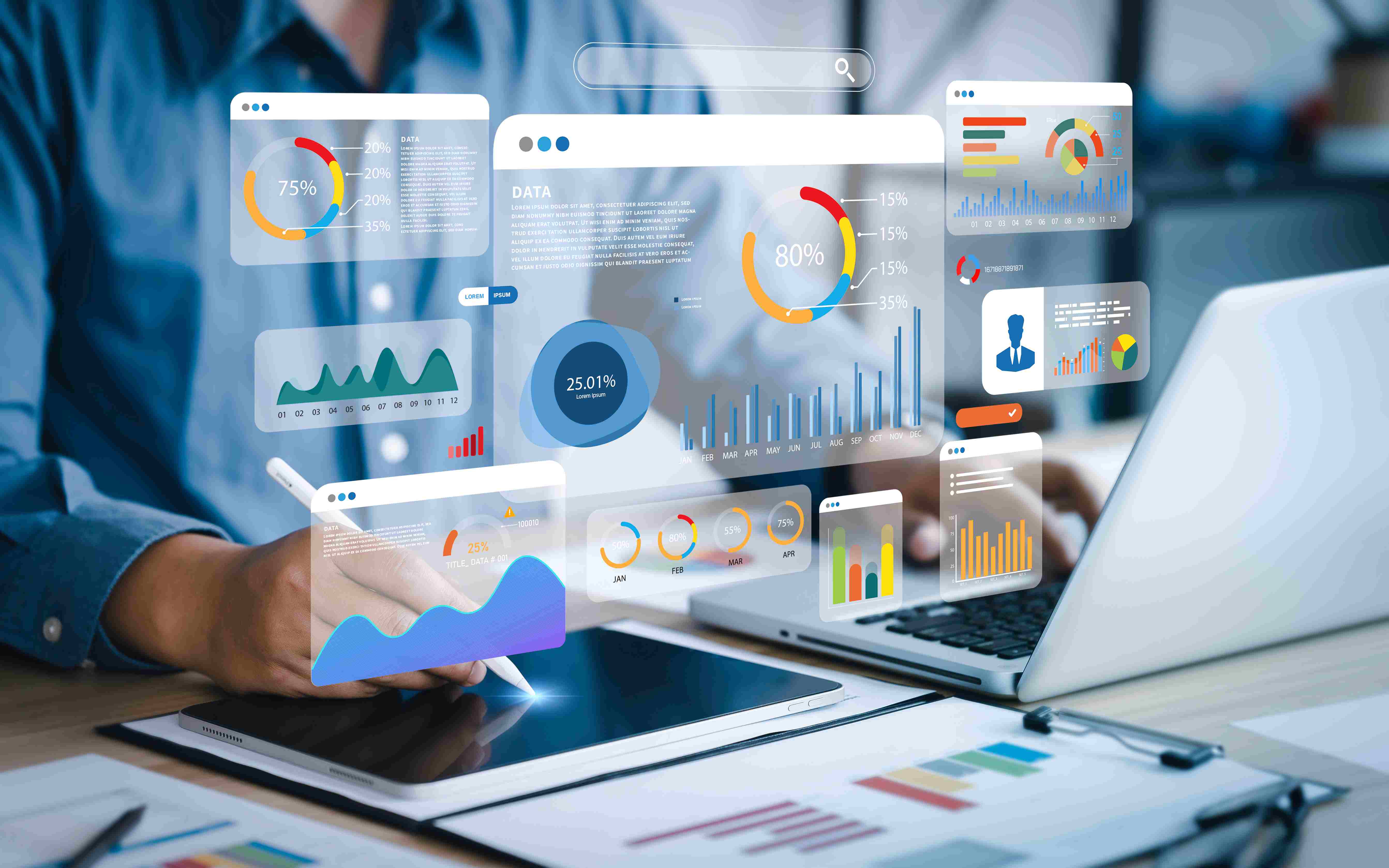 hombre que trabaja de cientifico de datos