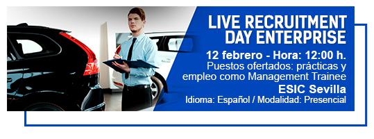 Live Recruitment Day Enterprise ESIC Sevilla