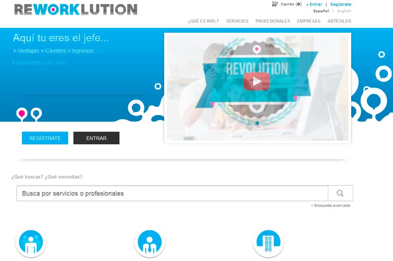El centro comercial de los servicios, Reworklution El centro comercial de los servicios, Reworklution