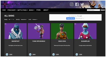 Skins Fortnite e-sports