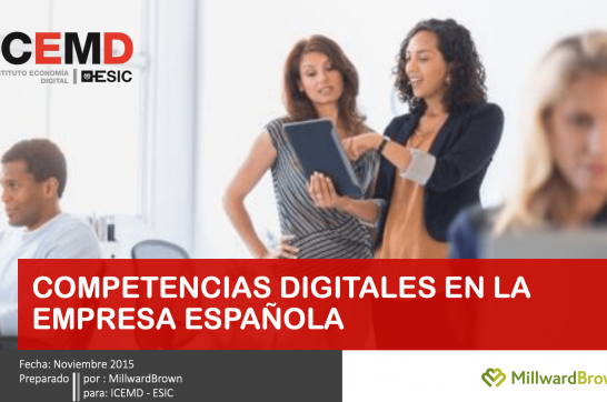 1er Estudio de Competencias Digitales en la Empresa Española