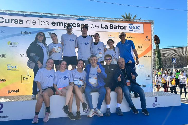 Podium ESIC Business and Marketing School Cursa de la Safor ESIC
