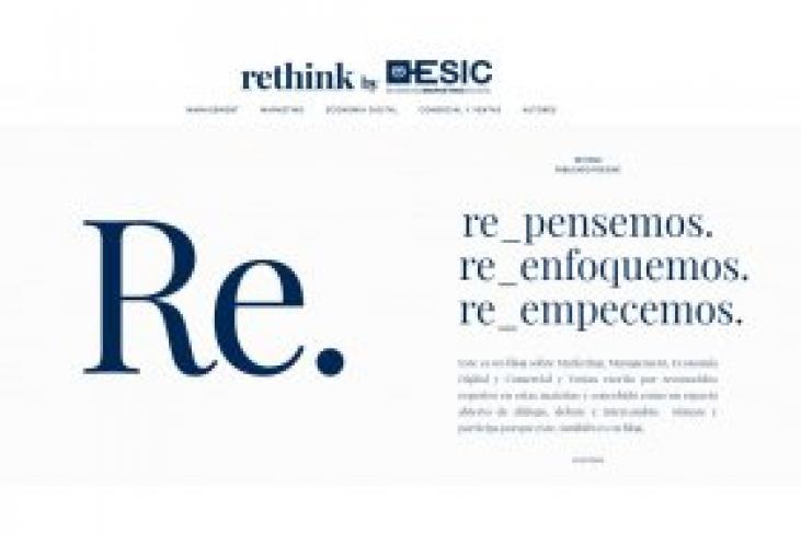 Rethink by ESIC, el nuevo blog de la escuela