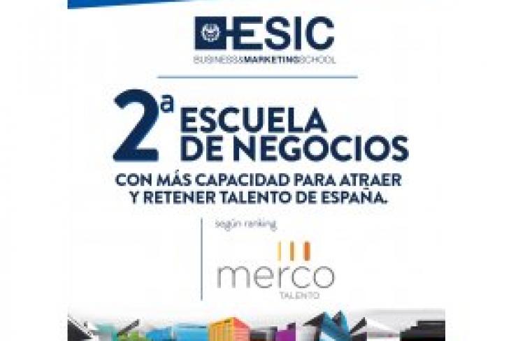 ESIC es la 2º escuela de negocios con más capacidad para atraer y retener talento de España