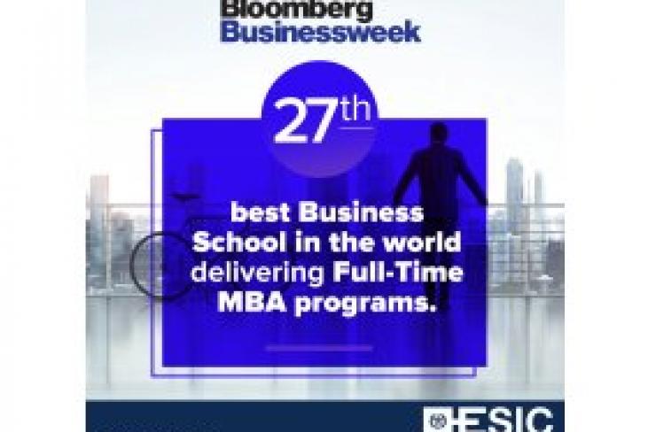 ESIC recognized as the 27th best business school in the world delivering full-time MBA programs