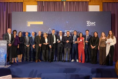 Premiados y Jurado de los ASTER ESIC Comunidad Valenciana
